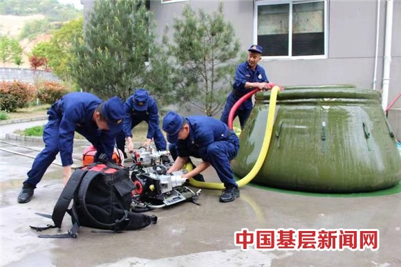 跨省驻防丨不畏酷暑开展水泵训练